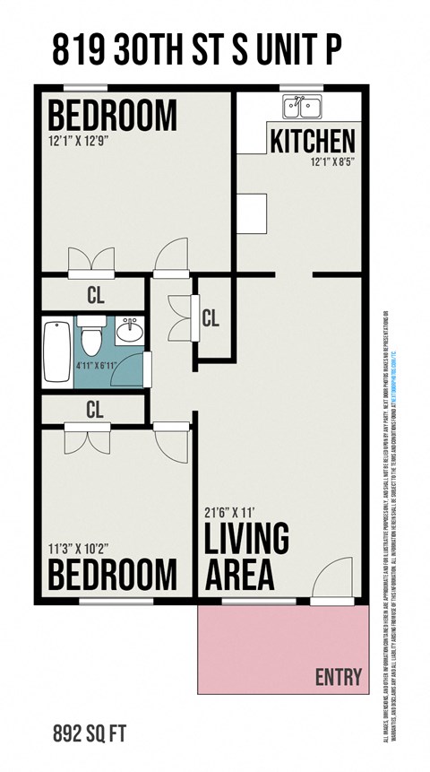 819 30th Street South 2 Beds Apartment for Rent - Photo Gallery 19